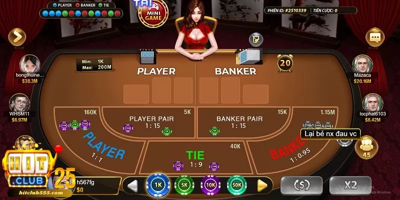 Quy tắc rút thêm bài Baccarat HitClub